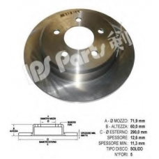 IBP-1993 IPS Parts Тормозной диск