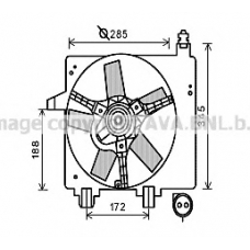 FD7550 AVA Вентилятор, охлаждение двигателя