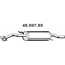 48.597.85 EBERSPACHER Глушитель выхлопных газов конечный