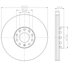 8DD 355 118-611 HELLA PAGID Тормозной диск