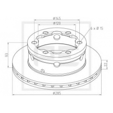 016.667-00A PE Automotive Тормозной диск