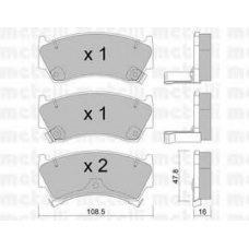 22-0278-0 METELLI Комплект тормозных колодок, дисковый тормоз