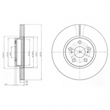 BG4277 DELPHI Тормозной диск