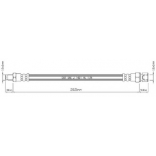 VBH541 MOTAQUIP Тормозной шланг