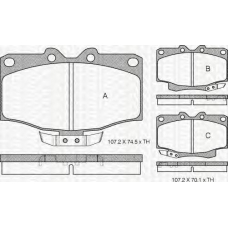 8110 13023 TRIDON Brake pads - front
