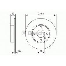 0 986 479 S52 BOSCH Тормозной диск