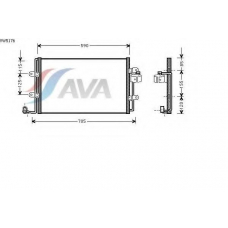 VW5176 AVA Конденсатор, кондиционер