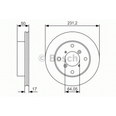 0 986 479 R96 BOSCH Тормозной диск