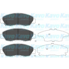 KBP-2026 KAVO PARTS Комплект тормозных колодок, дисковый тормоз