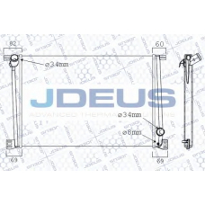 070M04 JDEUS Радиатор, охлаждение двигателя