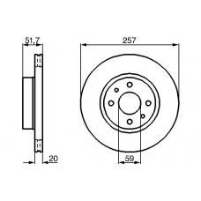 0 986 478 237 BOSCH Тормозной диск