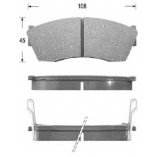 FK9005 KAISHIN Комплект тормозных колодок, дисковый тормоз