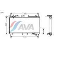 KA2114 AVA Радиатор, охлаждение двигателя