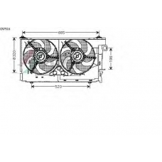 CN7516 AVA Вентилятор, охлаждение двигателя
