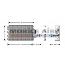 5800V077 VAN WEZEL Испаритель, кондиционер