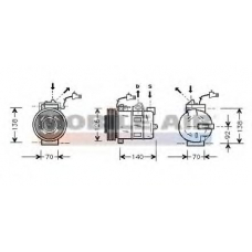 6047K054 SCHLIECKMANN Компрессор, кондиционер