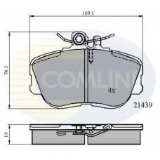 CBP0503 COMLINE Комплект тормозных колодок, дисковый тормоз