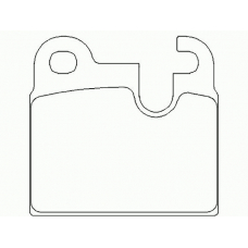 P 06 004 BREMBO Комплект тормозных колодок, дисковый тормоз