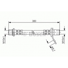 1 987 476 161 BOSCH Тормозной шланг