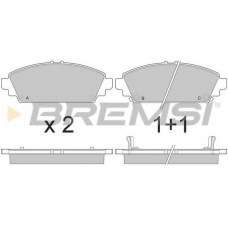 BP2904 BREMSI Комплект тормозных колодок, дисковый тормоз