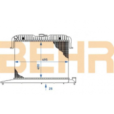 2108290 BEHR Radiator