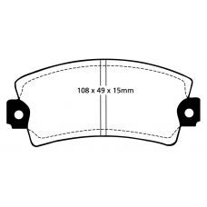 DP2317 EBC Brakes Колодки тормозные