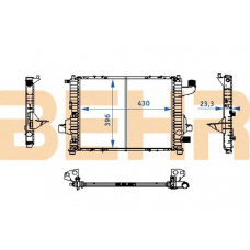 0100480 BEHR Radiator