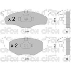 822-206-0 CIFAM Комплект тормозных колодок, дисковый тормоз