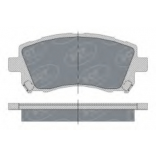 SP 258 PR SCT Комплект тормозных колодок, дисковый тормоз