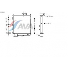 VW2035 AVA Радиатор, охлаждение двигателя
