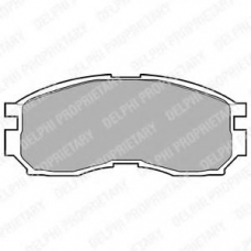 LP803 DELPHI Комплект тормозных колодок, дисковый тормоз