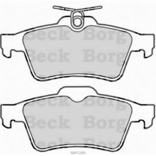 BBP2288 BORG & BECK Комплект тормозных колодок, дисковый тормоз