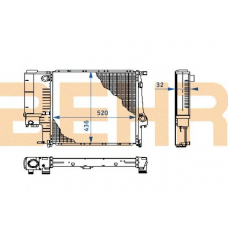 2109061 BEHR Radiator