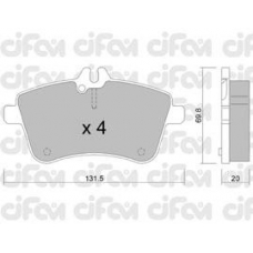 822-647-0 CIFAM Комплект тормозных колодок, дисковый тормоз