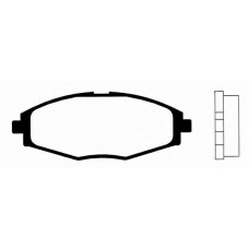 J PA-W04AF JAPANPARTS Комплект тормозных колодок, дисковый тормоз