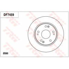DF7459 TRW Тормозной диск