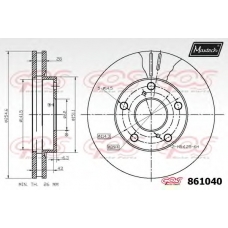 861040.6980 MAXTECH Тормозной диск