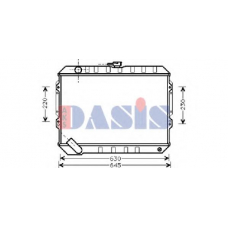 140370N AKS DASIS Радиатор, охлаждение двигателя