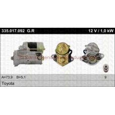 22-335-017-092 TRISCAN Стартер