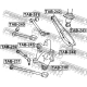 TAB-244<br />FEBEST<br />Сайленблок задней цапфы