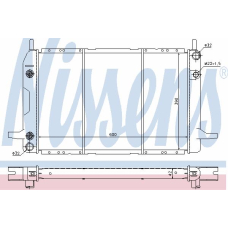 62188 NISSENS Радиатор, охлаждение двигателя