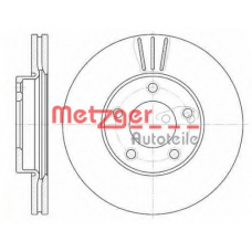 6671.10 METZGER Тормозной диск
