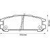 572197B BENDIX Комплект тормозных колодок, дисковый тормоз