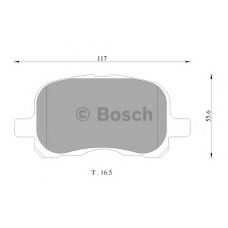 0 986 AB1 129 BOSCH Комплект тормозных колодок, дисковый тормоз