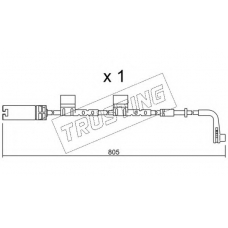 SU.222 TRUSTING Сигнализатор, износ тормозных колодок