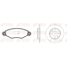 8643.06 REMSA Комплект тормозов, дисковый тормозной механизм