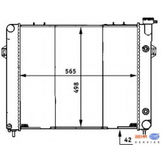 8MK 376 707-371 HELLA Радиатор, охлаждение двигателя