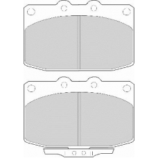 FD6348A NECTO Комплект тормозных колодок, дисковый тормоз