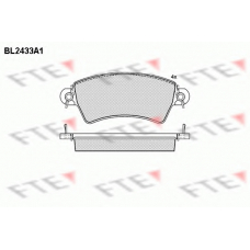 BL2433A1 FTE Комплект тормозных колодок, дисковый тормоз