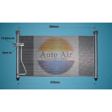 16-9784 AUTO AIR GLOUCESTER Конденсатор, кондиционер